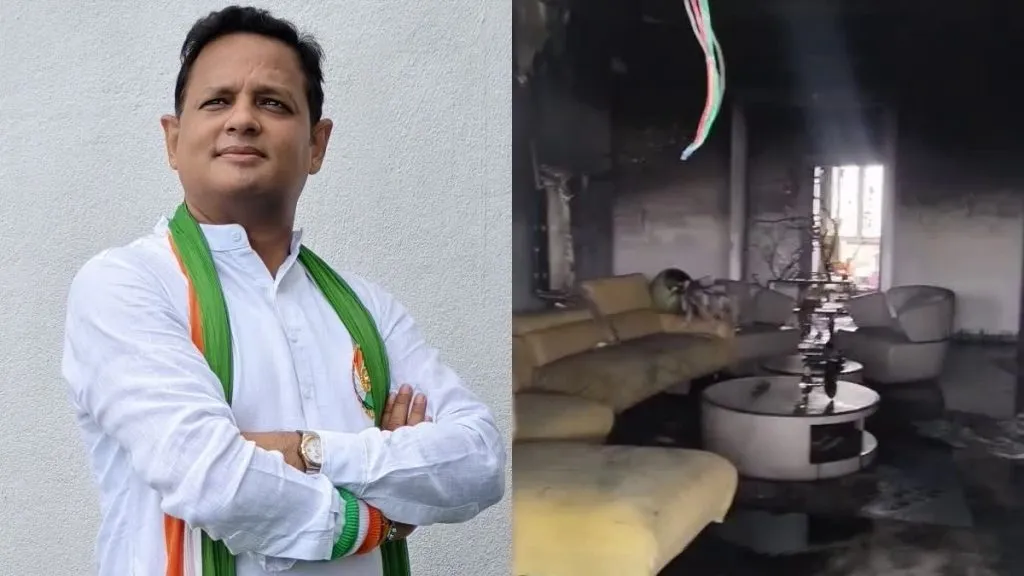 House fire in Indore, Congress leader dies