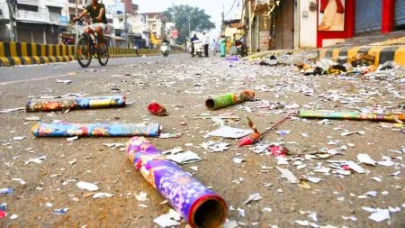 Chaos at temple in Kerala during Diwali celebrations