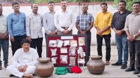 luring people to remove a pot of hidden wealth from the house