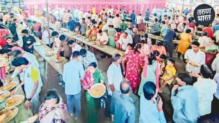 Navratri Utsav 2025 | करवीर निवासिनी अंबाबाईच्या नवरात्रोत्सवाची महाप्रसादाने सांगता !