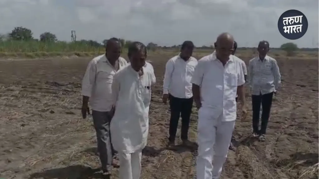 Dr. Changonda Havinale inspects flood-affected areas