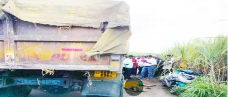 Woman dies on the spot in tipper-scooter accident