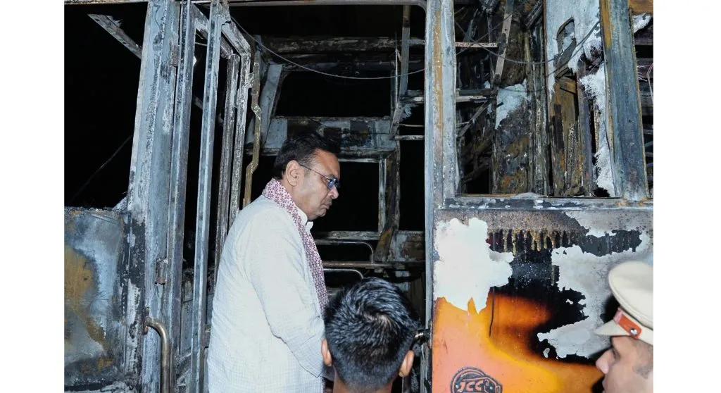 21 people killed in Jaisalmer bus accident