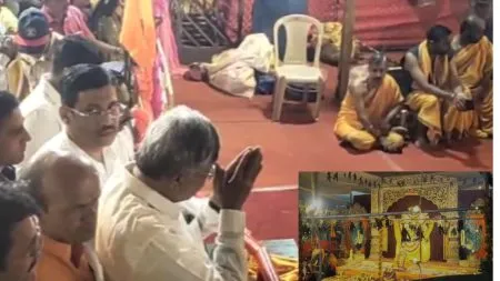 Satara : साताऱ्यात सहस्त्रचंडी महायज्ञ समारोप; मंत्री चंद्रकांत पाटीलांनी घेतले देवीचे दर्शन ! Concluding ceremony of Sahasrachandi Mahayagya in Satara