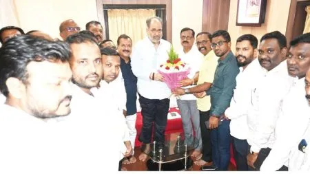 Gadhinglaj NCP office bearers met MLA Kore!
