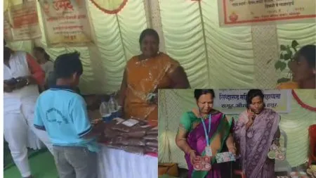 Solapur : महिला बचत गटाचा रुक्मिणी महोत्सवाला भरघोस प्रतिसाद ! Rukmini Diwali festival inaugurated in Solapur with grandeur