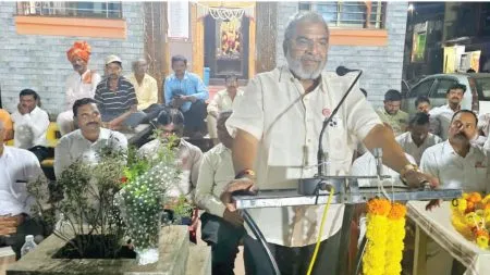 Gathering of Swabhimani Shetkari Sanghatana in Sarvade