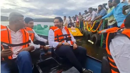 natural beauty of Kaas pathar now the thrill of boating in the lake