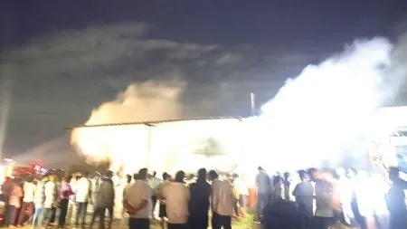 Garage fire in Atpadi