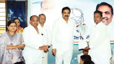 Malgunde's candidacy announced in the presence of Jayant Patil