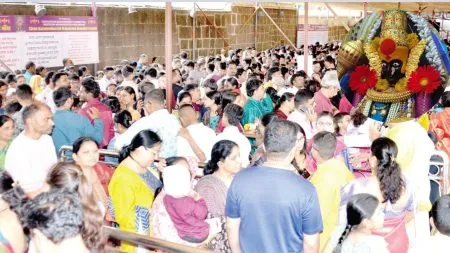 Devotees throng for Ambabai Darshan