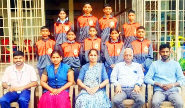 संत मीरा हिंडलगा स्कूलच्या खेळाडूंची निवड Selection of players from Sant Mira Hindalga School