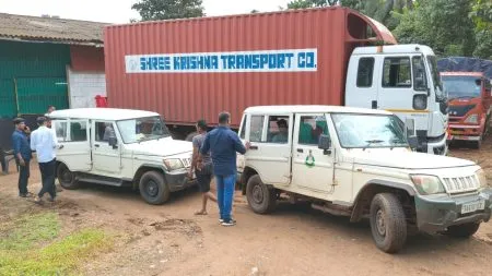 उसगावात कोटींचा दारु साठा जप्त Liquor worth crores seized in Usgaon