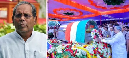 आमदार मेटी यांच्यावर शासकीय इतमामात अंत्यसंस्कार MLA Meti cremated with state honours