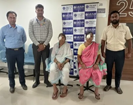 लोककल्प फौंडेशनतर्फे कणकुंबी येथील रुग्णांची मोफत मोतीबिंदू शस्त्रक्रिया Lokkalpa Foundation conducts free cataract surgery for patients at Tarpe Kankumbi
