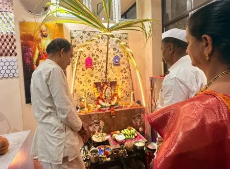 Lakshmi puja in a devotional atmosphere in Shahapur area