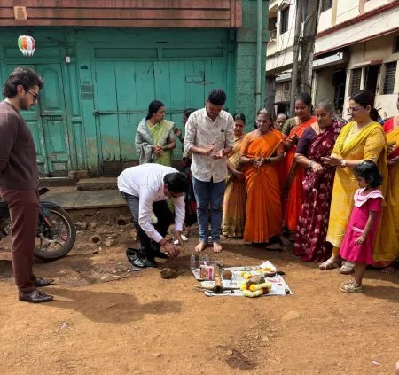 Promotion of drainage line work in Phulbagh Galli area