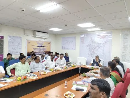 The road to the airport will be four-lane soon.