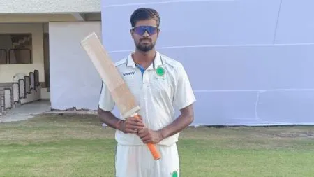 मेघालयाच्या चौधरीचे सलग 8 षटकार Meghalaya's Chaudhary hits 8 consecutive sixes