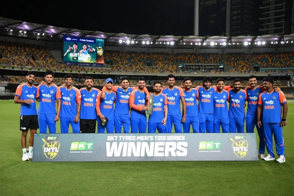 टीम इंडियाने जिंकली टी 20 मालिका Team India won the T20 series.