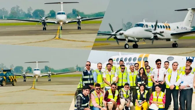 Calibration flight lands in Noida