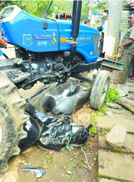 Dandeli Block Congress President injured in accident