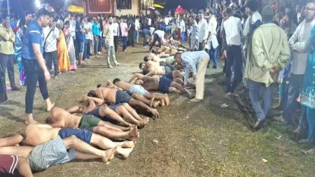 सोनुर्ली माऊली चरणी लोटांगणातून नवस फेडले