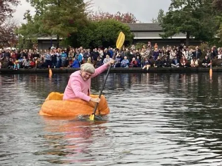 Pumpkin boat race