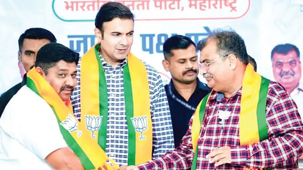 BJP flag hoisted in Saidapur Gram Panchayat