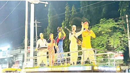 Grand inauguration of Warkari Dindi Chowk in Kupwad