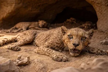 वाळवंटातील गुहेत लागला अनोखा शोध A unique discovery made in a desert cave.