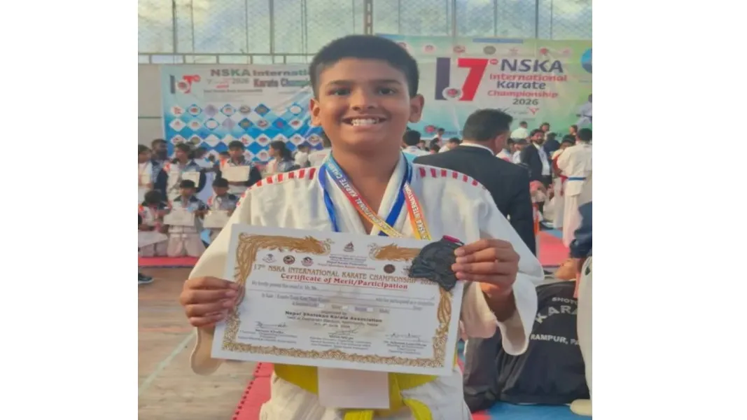 आंतरराष्ट्रीय कराटे चॅम्पियनशिपमध्ये यशराज राऊळला कांस्य पदक