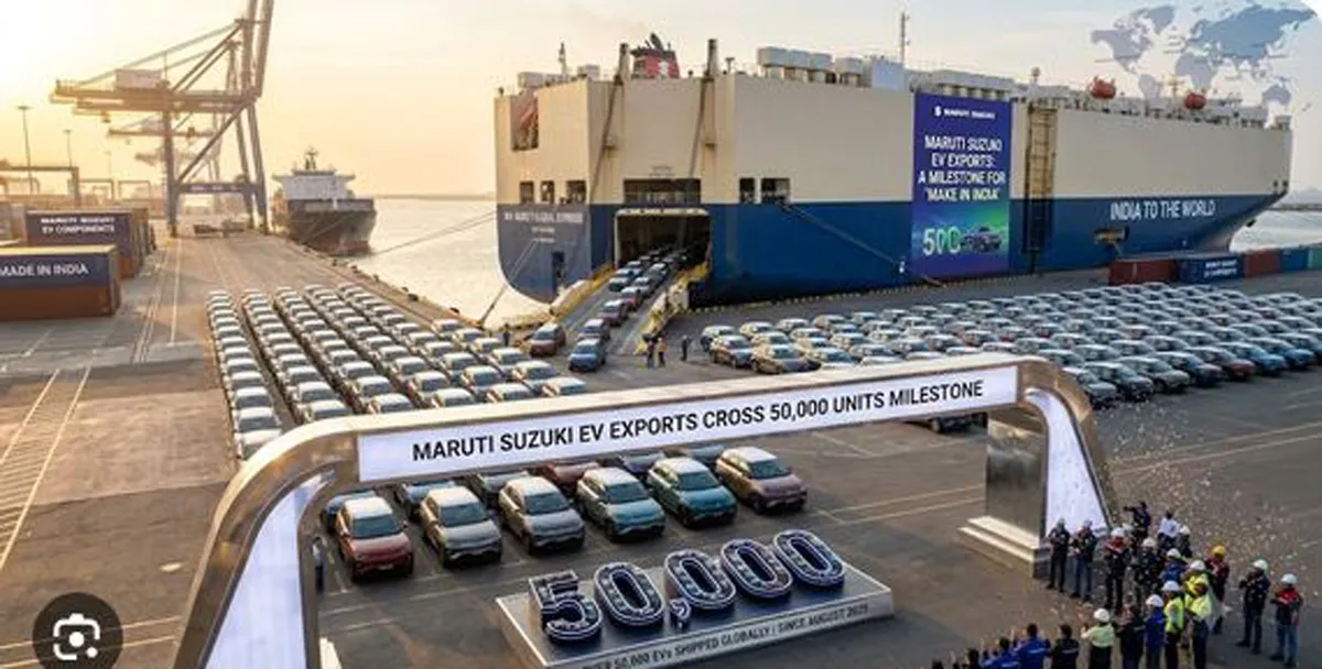 India: Maruti Suzuki exports 50,000 electric vehicles